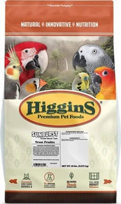 Higgins Sunburst Gourmet True Fruits Bird Treats - 20 Lbs