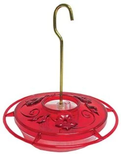 Hummzinger Little Fancy Hummingbird Feeder - Red - 8 Oz Cap