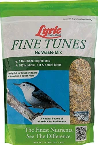Lyric Fine Tunes No Waste Wild Bird Mix - 5 Lbs - 8 Pack 3 Lyric Fine Tunes No Waste Wild Bird Mix - 5 Lbs - 8 Pack