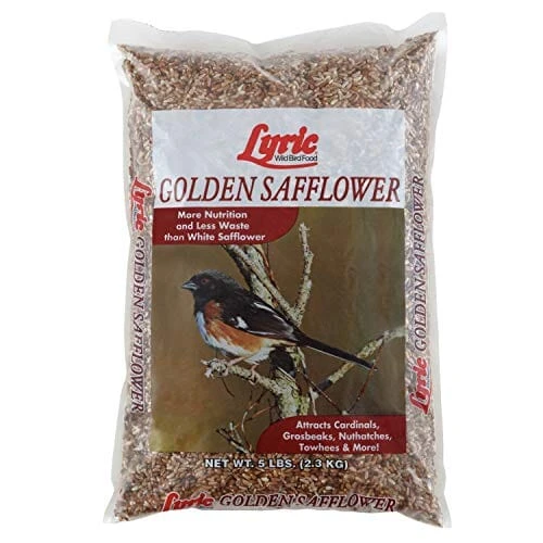 Lyric Golden Safflower Wild Bird Food - 5 Lbs - 8 Pack 3 Lyric Golden Safflower Wild Bird Food - 5 Lbs - 8 Pack