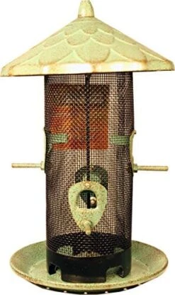 More Birds Acorn Screen Sunflower Wild Bird Feeder - Green - 2.8 Lbs Cap