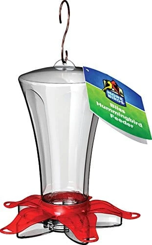 More Birds Bliss Plastic Hummingbird Feeder - Red - 13 Oz Cap 3 More Birds Bliss Plastic Hummingbird Feeder - Red - 13 Oz Cap