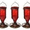 More Birds Jewel Glass Vintage Hummingbird Feeder - Red - 21 Oz Cap - 4 Pack -Bird pet supplies Sales more birds jewel glass vintage hummingbird feeder red 21 oz cap 4 pack 537007