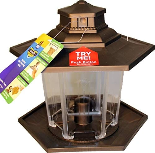 More Birds Lantern Sunflower Plastic Hopper Wild Bird Feeder - Brown - 2.6 Lbs Cap 3 More Birds Lantern Sunflower Plastic Hopper Wild Bird Feeder - Brown - 2.6 Lbs Cap