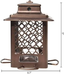 More Birds Metal Hopper Sunflower Wild Bird Feeder - Bronze - 3.6 Lbs Cap 10 More Birds Metal Hopper Sunflower Wild Bird Feeder - Bronze - 3.6 Lbs Cap -Bird pet supplies Sales more birds metal hopper sunflower wild bird feeder bronze 36 lbs cap 841872