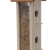 More Birds Tower Sunflower Wooden Hopper Wild Bird Feeder - White - 3 Lbs Cap