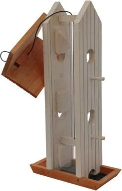 More Birds Tower Sunflower Wooden Hopper Wild Bird Feeder - White - 3 Lbs Cap -Bird pet supplies Sales more birds tower sunflower wooden hopper wild bird feeder white 3 lbs cap 604157