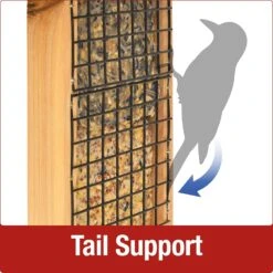 Nature's Way Double Suet Tail Prop Wild Bird Feeder - Cedar - 10.25 X 8 X 3 In -Bird pet supplies Sales natures way double suet tail prop wild bird feeder cedar 1025 x 8 x 3 in 849838