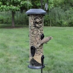 Nature's Way Farmhouse Easy Clean Tubed Wild Bird Feeder - White - 2.8 Qt Cap -Bird pet supplies Sales natures way farmhouse easy clean tubed wild bird feeder white 28 qt cap 432345