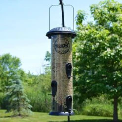 Nature's Way Farmhouse Easy Clean Tubed Wild Bird Feeder - White - 2.8 Qt Cap -Bird pet supplies Sales natures way farmhouse easy clean tubed wild bird feeder white 28 qt cap 926054