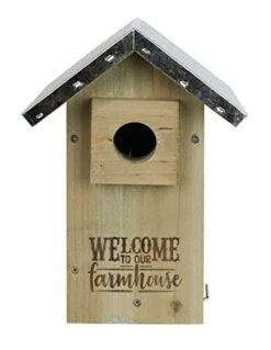 Nature's Way Galvanized Weathered Bluebird House - Cedar - 11 X 6.75 X 6 In