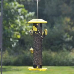 Nature's Way Mesh Funnel Flip Top Finch Wild Bird Feeder - Yellow - 1.1 Qt Cap -Bird pet supplies Sales natures way mesh funnel flip top finch wild bird feeder yellow 11 qt cap 190941