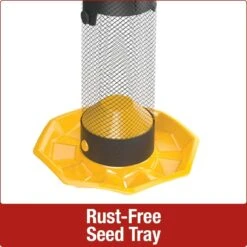 Nature's Way Mesh Funnel Flip Top Finch Wild Bird Feeder - Yellow - 1.1 Qt Cap -Bird pet supplies Sales natures way mesh funnel flip top finch wild bird feeder yellow 11 qt cap 536024