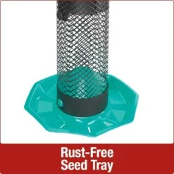 Nature's Way Mesh Funnel Flip Top Sunflower Wild Bird Feeder - Blue - 1.1 Qt Cap -Bird pet supplies Sales natures way mesh funnel flip top sunflower wild bird feeder blue 11 qt cap 319795