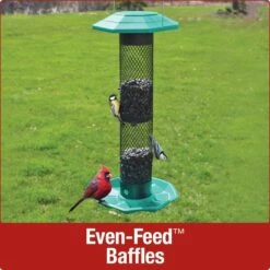 Nature's Way Mesh Funnel Flip Top Sunflower Wild Bird Feeder - Blue - 1.1 Qt Cap -Bird pet supplies Sales natures way mesh funnel flip top sunflower wild bird feeder blue 11 qt cap 922667