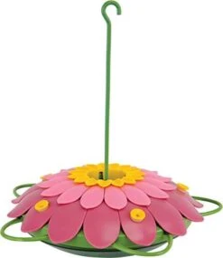 Nature's Way So Real 3D Flower Hummingbird Feeder - Pink - 16 Oz Cap
