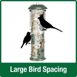 Nature's Way Vintage Deluxe Easy Clean Wild Bird Feeder - Green - 2.8 Qt Cap
