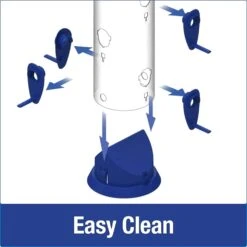 Nature's Way Wide Funnel Flip Top Tube Tubed Wild Bird Feeder - Blue - 3.5 Qt Cap -Bird pet supplies Sales natures way wide funnel flip top tube tubed wild bird feeder blue 35 qt cap 626156