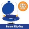 Nature's Way Wide Funnel Flip Top Tube Tubed Wild Bird Feeder - Blue - 3.5 Qt Cap