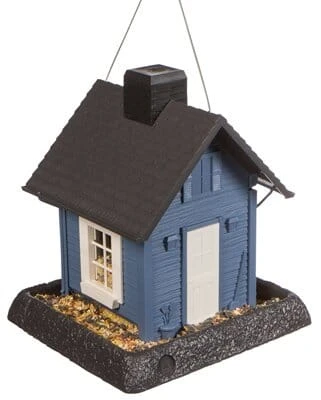 North States Village Collection Cottage Plastic Hopper Wild Bird Feeder - Blue/White - 5 Lbs Cap 3 North States Village Collection Cottage Plastic Hopper Wild Bird Feeder - Blue/White - 5 Lbs Cap