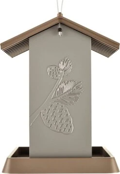 North States Village Collection Pinecone Plastic Hopper Wild Bird Feeder - Brown - 4.25 Lbs Cap -Bird pet supplies Sales north states village collection pinecone plastic hopper wild bird feeder brown 425 lbs cap 508323