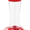 North States Wildflower Glass Hummingbird Feeder - Clear - 20 Oz