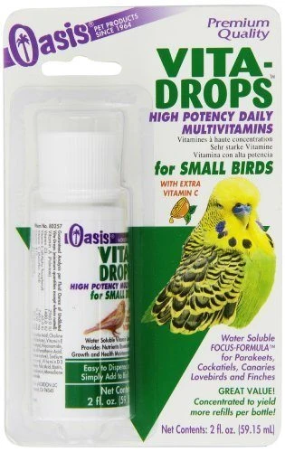 Oasis Vita-Drops For Small Cage Birds - 2 Fl Oz 1 Oasis Vita-Drops For Small Cage Birds - 2 Fl Oz -Bird pet supplies Sales oasis vita drops for small cage birds 2 fl oz 435527