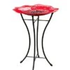 Panacea Products Glass Bird Bath With Stand - Red Poppy - 16 In 1 Panacea Products Glass Bird Bath With Stand - Red Poppy - 16 In -Bird pet supplies Sales panacea products glass bird bath with stand red poppy 16 in 866261