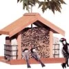 Perky-Pet Deluxe Chalet Wooden Hopper Wild Bird Feeder - Cedar - 5 Lbs Cap