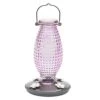 Perky-Pet Hobnail Glass Vintage Hummingbird Feeder - Cranberry - 24 Oz Cap - 2 Pack