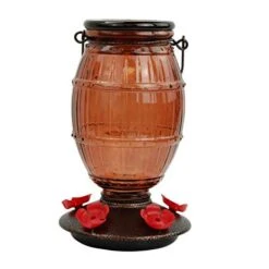 Perky-Pet Prohibition Top-Fill Glass Hummingbird Feeder - 36 Oz Cap