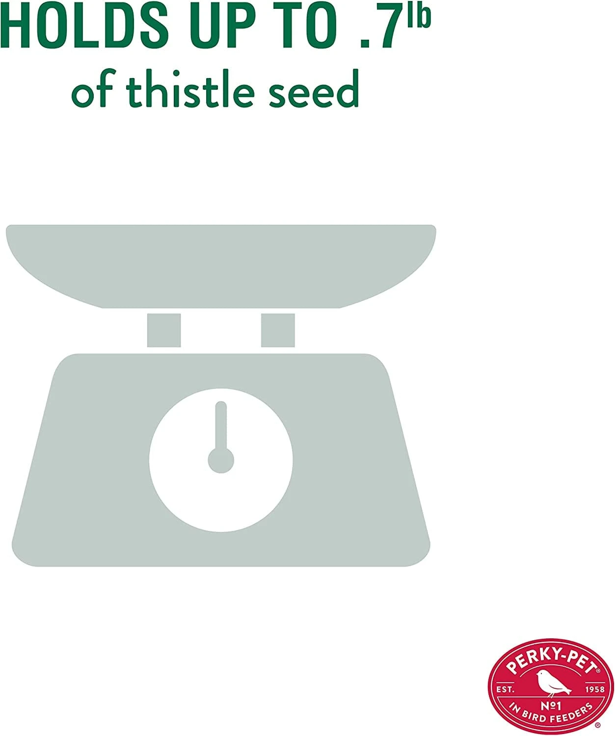 Perky-Pet Shorty Finch Tube Wild Bird Feeder - Yellow - .7 Lbs Cap 9 Perky-Pet Shorty Finch Tube Wild Bird Feeder - Yellow - .7 Lbs Cap - Image 7