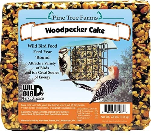 Pine Tree Farms Seed Cake Wild Bird Food - Woodpecker - 2.5 Lbs 3 Pine Tree Farms Seed Cake Wild Bird Food - Woodpecker - 2.5 Lbs