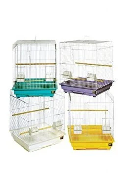Prevue Hendryx Cockatiel Bird Cage - Assorted Colors - Multipack - 18" X 18" X 24" - Pack Of 4