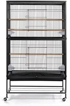 Prevue Hendryx Flight Bird Cage - Blush - 31" X 20" X 53"