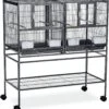Prevue Hendryx Hampton Deluxe Divided Breeder With Stand - Black - 37.5" X 18" X 40.75" -Bird pet supplies Sales prevue hendryx hampton deluxe divided breeder with stand black 375 x 18 x 4075 110872
