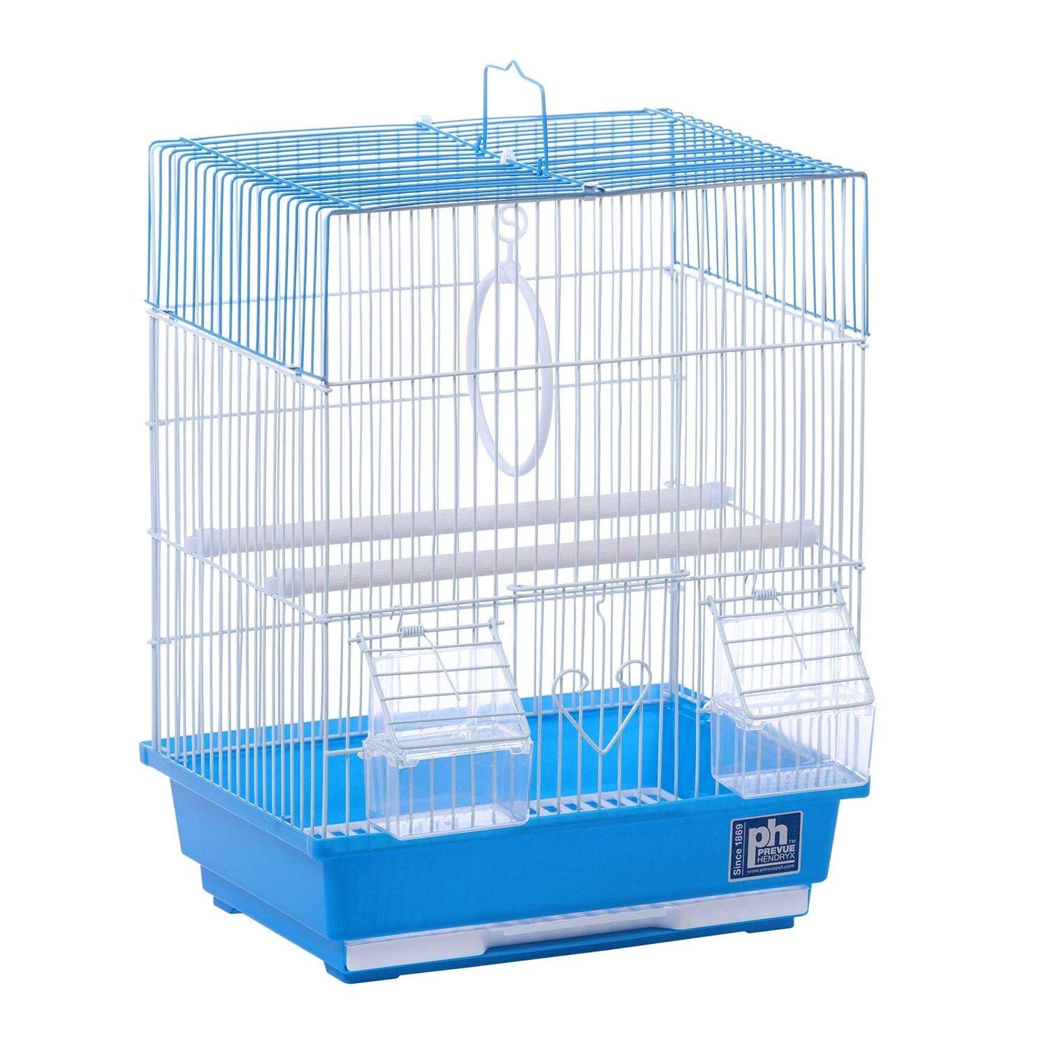 Prevue Hendryx House Style Parakeet Bird Cage - Blue - 12" X 9" X 15" 3 Prevue Hendryx House Style Parakeet Bird Cage - Blue - 12" X 9" X 15"