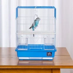 Prevue Hendryx House Style Parakeet Bird Cage - Blue - 12" X 9" X 15" 10 Prevue Hendryx House Style Parakeet Bird Cage - Blue - 12" X 9" X 15" -Bird pet supplies Sales prevue hendryx house style parakeet bird cage blue 12 x 9 x 15 305139