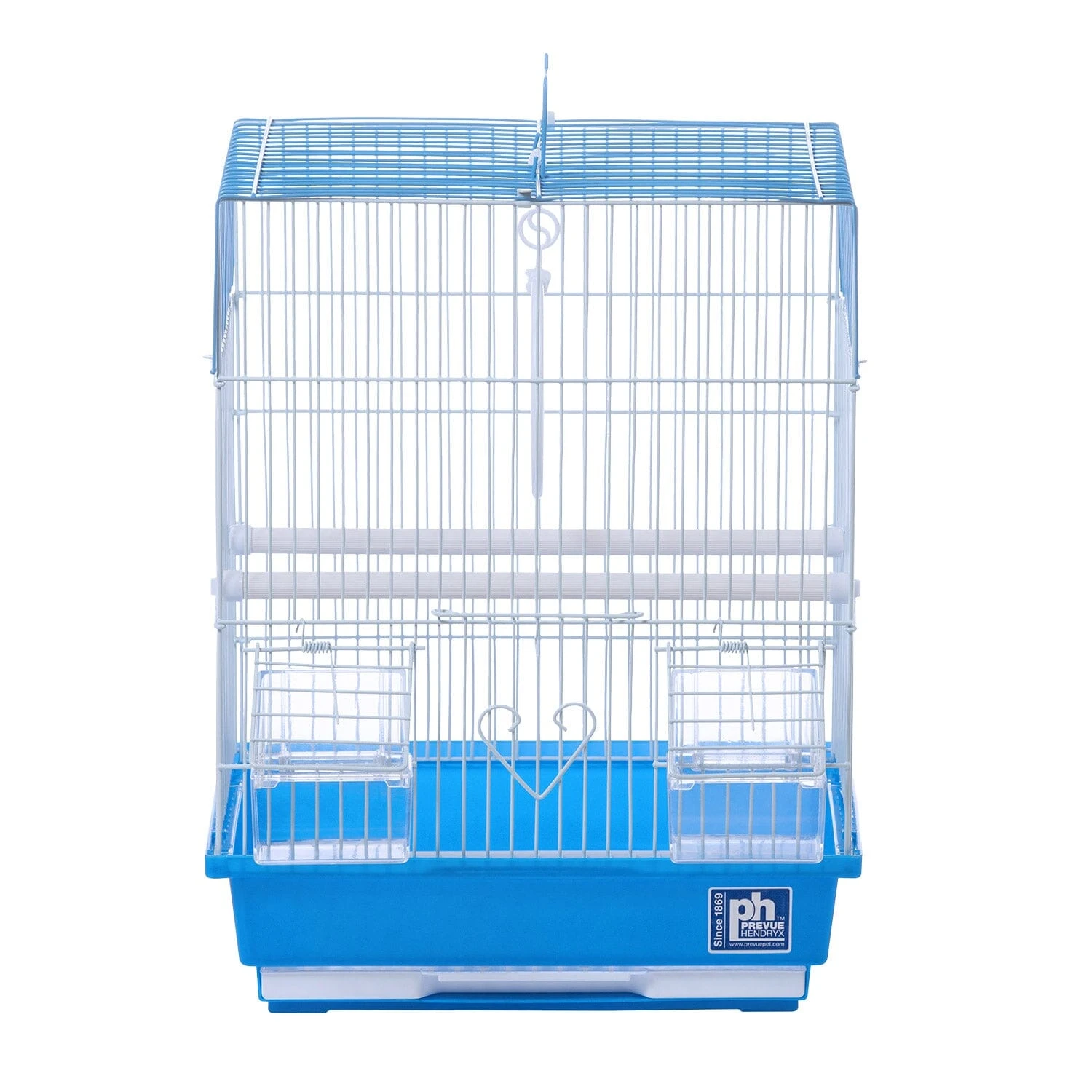 Prevue Hendryx House Style Parakeet Bird Cage - Blue - 12" X 9" X 15" 7 Prevue Hendryx House Style Parakeet Bird Cage - Blue - 12" X 9" X 15" - Image 5