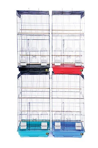 Prevue Hendryx Tall Bird Cages - Assorted Colors - Multipack - 18" X 18" X 36" - Pack Of 4 3 Prevue Hendryx Tall Bird Cages - Assorted Colors - Multipack - 18" X 18" X 36" - Pack Of 4