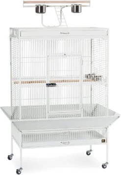 Prevue Hendryx Wrought Iron Select Bird Cage With Playtop - Black - 35" X 24" X 67"