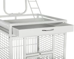 Prevue Hendryx Wrought Iron Select Bird Cage With Playtop - Pewter White - 18" X 18" X 57" -Bird pet supplies Sales prevue hendryx wrought iron select bird cage with playtop pewter white 18 x 18 x 57 393077