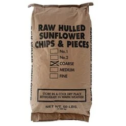 Shafer Coarse Generic Sunflower Hearts Wild Bird Food - 50 Lbs