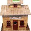 Songbird Essentials Beach Cottage Bird House - Brown/Tan - 8.75 X 5.5 X 10.3 I -Bird pet supplies Sales songbird essentials beach cottage bird house browntan 875 x 55 x 103 i 468834