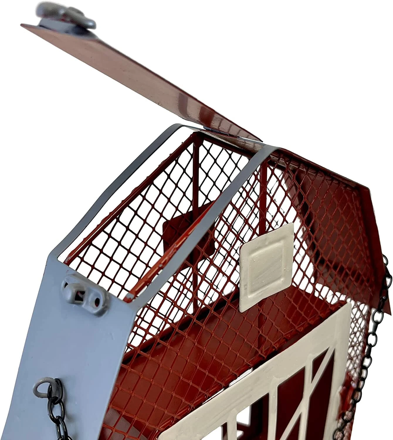 Songbird Essentials Mesh Barn Seed & Suet Feeder Suet And Seed Cake Wild Bird Feeder - Red - 2 X 9 X 16.5 8 Songbird Essentials Mesh Barn Seed & Suet Feeder Suet And Seed Cake Wild Bird Feeder - Red - 2 X 9 X 16.5 - Image 6