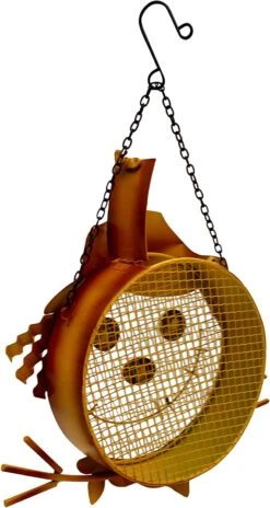 Songbird Essentials Mesh Scarecrow Wild Bird Feeder - Tan/Yellow - 5 Cup Cap -Bird pet supplies Sales songbird essentials mesh scarecrow wild bird feeder tanyellow 5 cup cap 554936