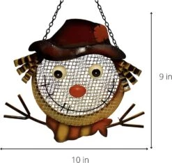 Songbird Essentials Mesh Scarecrow Wild Bird Feeder - Tan/Yellow - 5 Cup Cap -Bird pet supplies Sales songbird essentials mesh scarecrow wild bird feeder tanyellow 5 cup cap 919728
