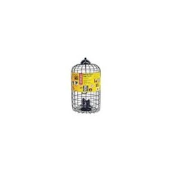 Squirrel-X Squirrel Resistant Caged Haven Wild Bird Feeder - Black - 1.3 Lbs Cap