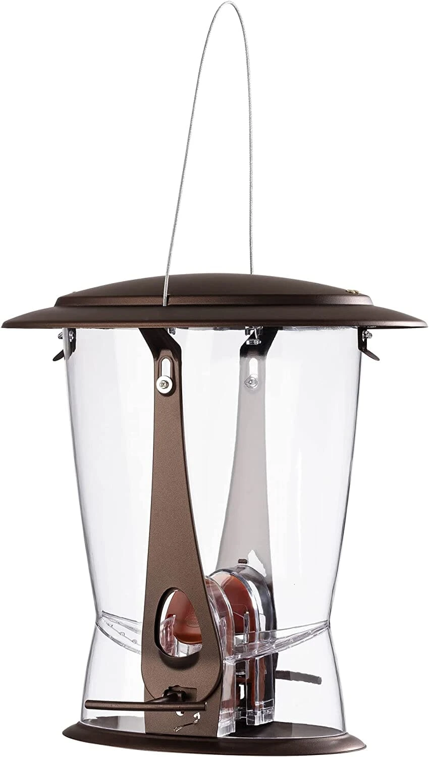 Squirrel-X X2 Squirrel Resistant Tubed Wild Bird Feeder - Brushed Copper - 4 Lbs Cap 4 Squirrel-X X2 Squirrel Resistant Tubed Wild Bird Feeder - Brushed Copper - 4 Lbs Cap - Image 2