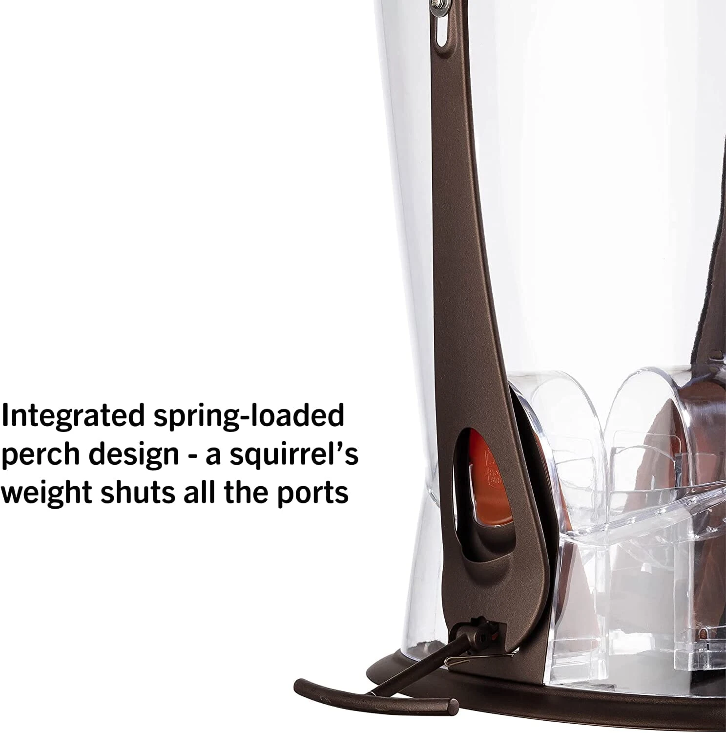 Squirrel-X X2 Squirrel Resistant Tubed Wild Bird Feeder - Brushed Copper - 4 Lbs Cap 3 Squirrel-X X2 Squirrel Resistant Tubed Wild Bird Feeder - Brushed Copper - 4 Lbs Cap